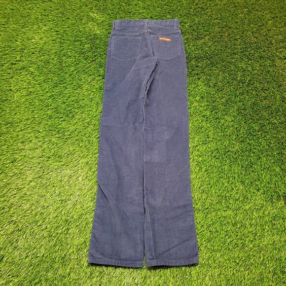 Deadstock Vintage 70s Wrangler Corduroys Womens 25x33 Talon Zip USA NOS Slim Fit - Picture 7 of 9